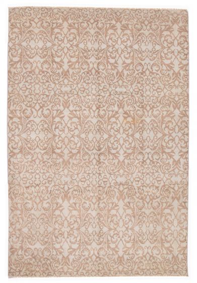 Indian Finest Oushak 9'1" x 12'6" Hand-knotted Wool Rug 