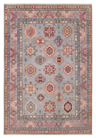 Afghan Uzbek Ghazni 6'8" x 9'9" Hand-knotted Wool Rug 