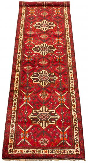 Persian Style 2'11" x 10'10" Hand-knotted Wool Rug 