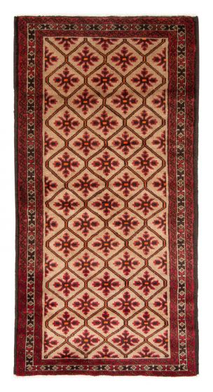 Afghan Royal Baluch 3'1" x 6'6" Hand-knotted Wool Rug 