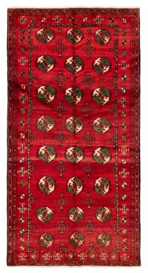 Persian Style 4'10" x 9'7" Hand-knotted Wool Rug 