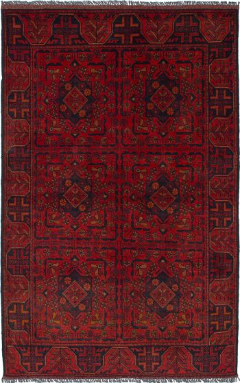Afghan Finest Khal Mohammadi 4'1" x 6'5" Hand-knotted Wool Rug 