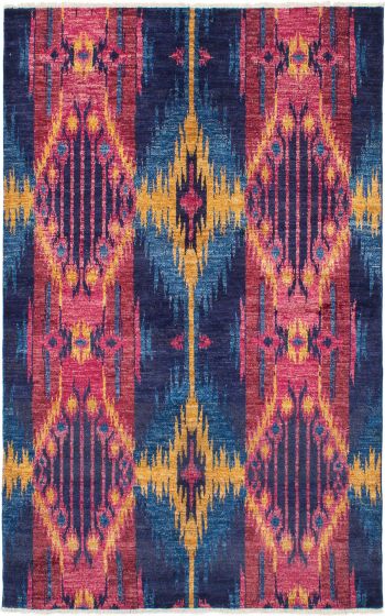 Indian Shalimar 6'0" x 9'6" Hand-knotted Wool Rug 