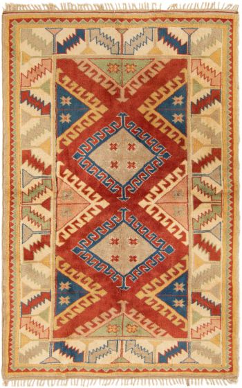 Turkish Melis 4'11" x 7'9" Hand-knotted Wool Rug 