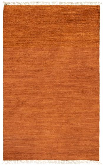 Pakistani Pak Finest Gabbeh 5'0" x 8'0" Hand-knotted Wool Rug 