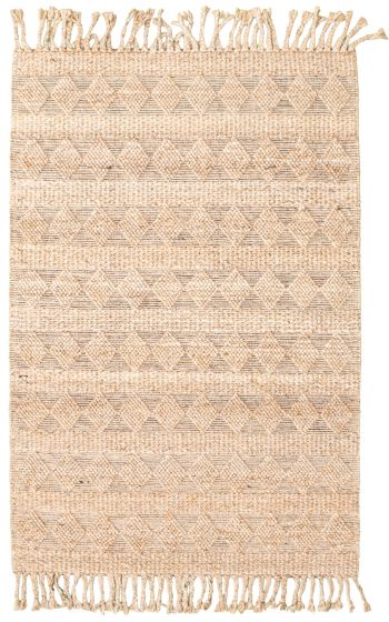Tapis sienna 5'5" x 7'11" en laine torsadée