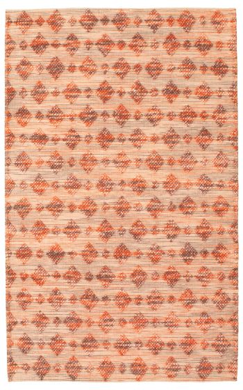 Indian Sienna 4'11" x 8'1" Braided Weave Wool Rug 