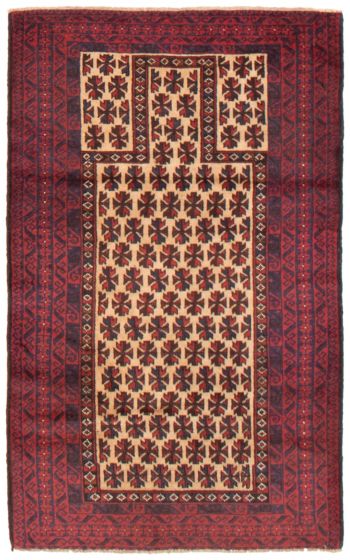 Afghan Teimani 2'11" x 4'11" Hand-knotted Wool Rug 