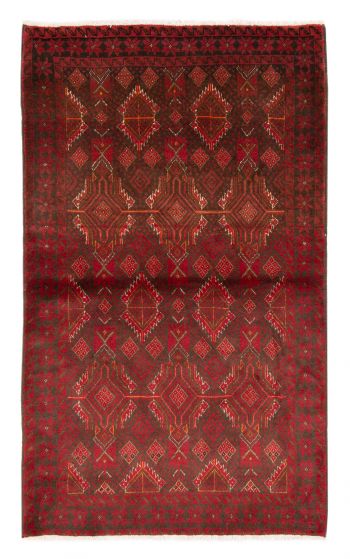 Afghan Royal Baluch 3'7" x 6'2" Hand-knotted Wool Rug 