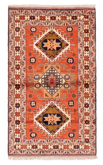 Persian Style 3'11" x 6'5" Hand-knotted Wool Rug 