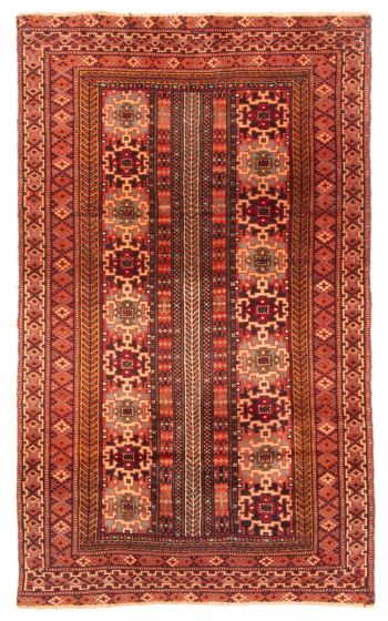 Afghan Teimani 2'9" x 4'6" Hand-knotted Wool Rug 