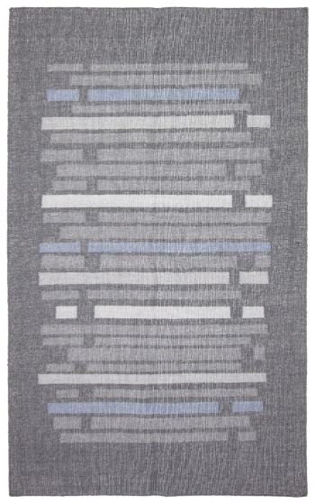 Indian Marrakech 4'11" x 8'2" Flat-Weave Wool Kilim 