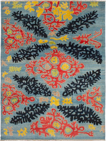 Indian Shalimar 9'3" x 12'1" Hand-knotted Wool Rug 