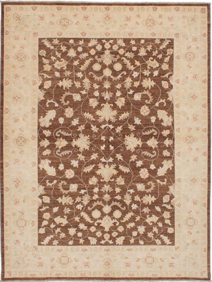 Afghan Chobi Finest 6'5" x 8'6" Hand-knotted Wool Rug 