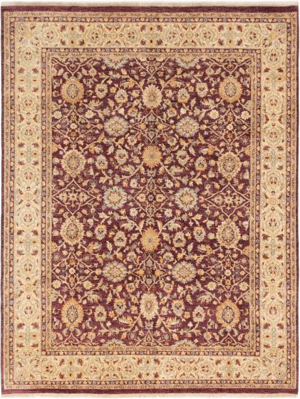 Indian Chobi Twisted 7'10" x 10'4" Hand-knotted Wool Rug 