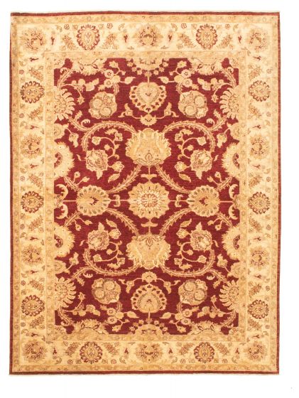 Afghan Chobi Finest 6'2" x 9'1" Hand-knotted Wool Rug 