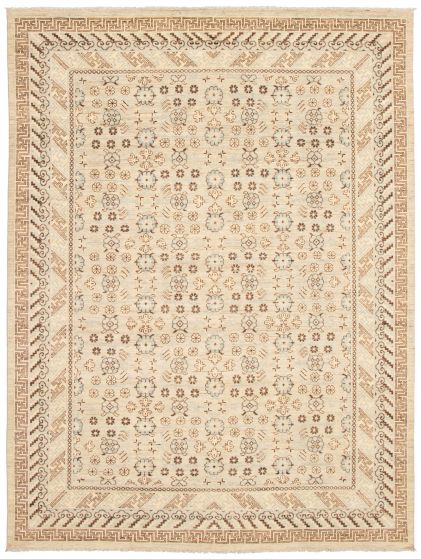 Pakistani 18 Of 20 Pak Finest Mamluk 8'11" x 11'9" Hand-knotted Wool Rug 