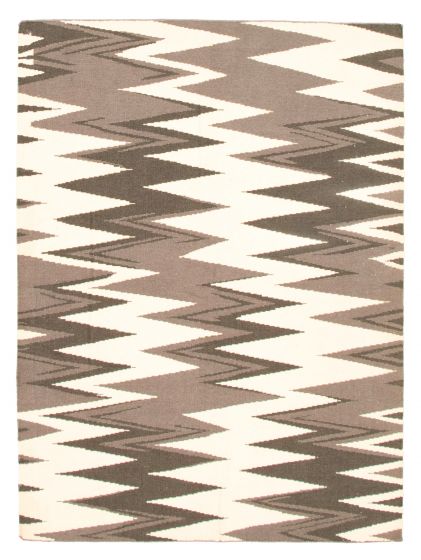 Turkish Ankara FW 5'5" x 7'4" Flat-Weave Wool Kilim 