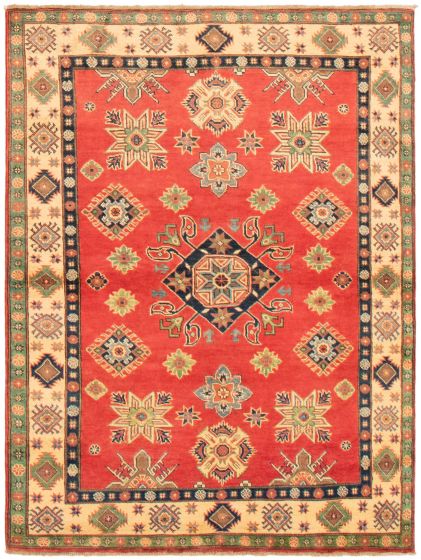 Afghan Finest Ghazni 5'0" x 6'9" Hand-knotted Wool Rug 