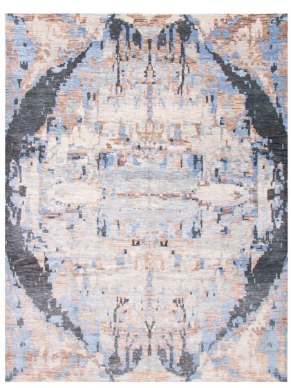 Indian Mystique 9'0" x 11'9" Hand-knotted Wool Rug 