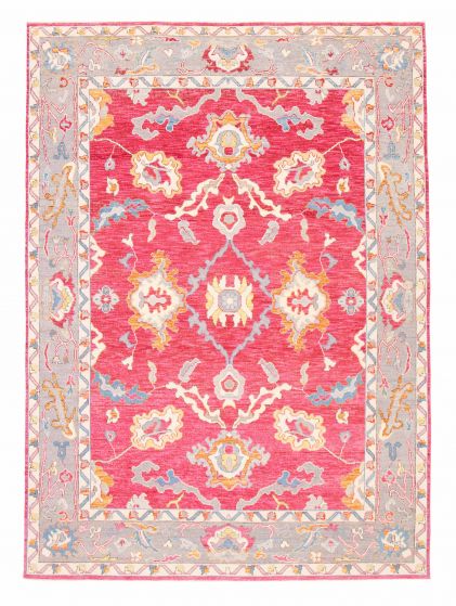 Pakistani Modern Oushak 9'0" x 12'1" Hand-knotted Wool Rug 