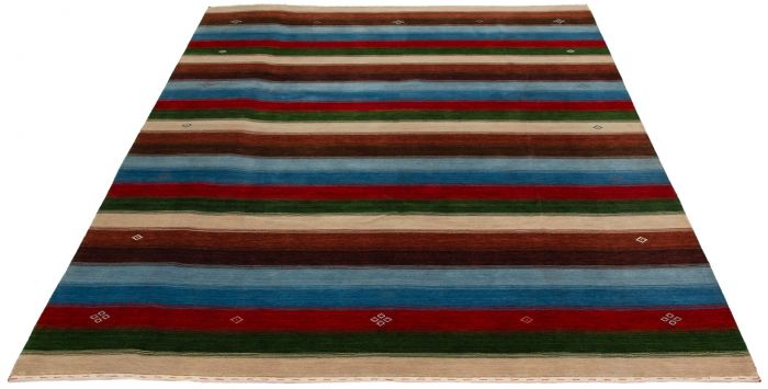 Indo Gabbeh 9'2" x 11'10" Hand-knotted Wool Rug 