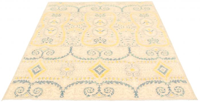 Pakistani Lahore Finest Collection 8'0" x 9'11" Hand-knotted Wool Rug 