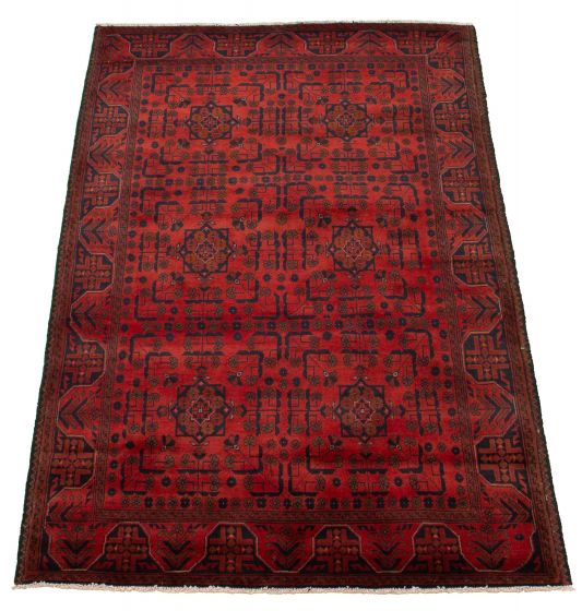 Afghan Finest Khal Mohammadi 4'3" x 6'6" Hand-knotted Wool Rug 