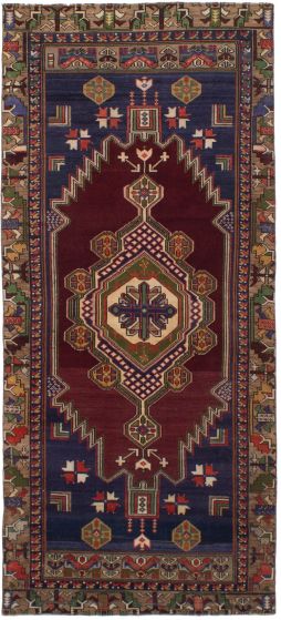 Persian Style 3'10" x 9'2" Hand-knotted Wool Rug 