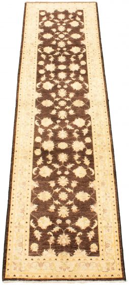 Pakistani Peshawar Oushak 2'7" x 9'7" Hand-knotted Wool Rug 
