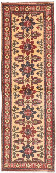 Afghan Finest Kargahi 3'0" x 9'3" Hand-knotted Wool Rug 