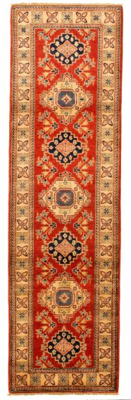Afghan Finest Ghazni 2'9" x 9'8" Hand-knotted Wool Rug 