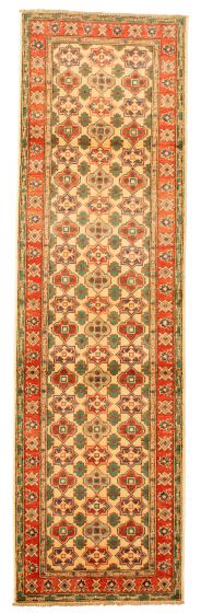 Afghan Finest Ghazni 2'9" x 10'0" Hand-knotted Wool Rug 