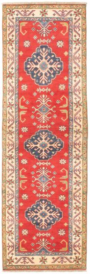 Afghan Finest Ghazni 2'9" x 9'2" Hand-knotted Wool Rug 