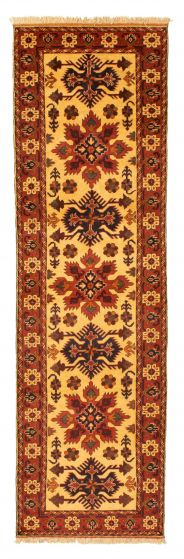 Afghan Finest Kargahi 2'10" x 9'8" Hand-knotted Wool Rug 
