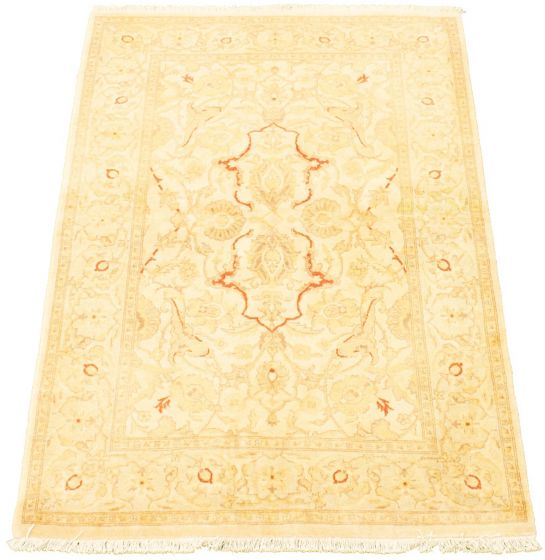 Pakistani Peshawar Oushak 4'2" x 6'4" Hand-knotted Wool Rug 