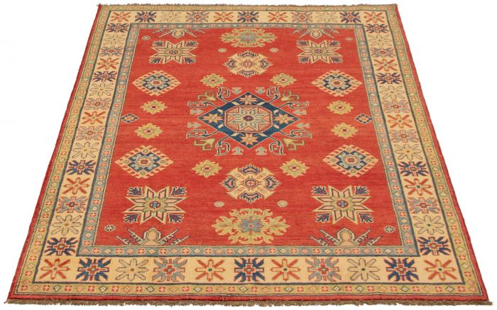 Afghan Finest Ghazni 5'0" x 6'3" Hand-knotted Wool Rug 