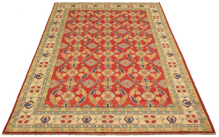 Afghan Finest Ghazni 6'6" x 9'7" Hand-knotted Wool Rug 