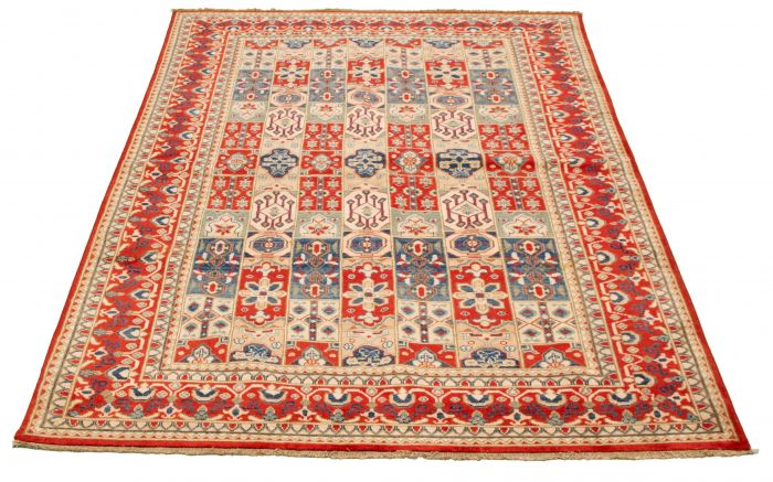 Afghan Finest Ghazni 6'5" x 9'8" Hand-knotted Wool Rug 