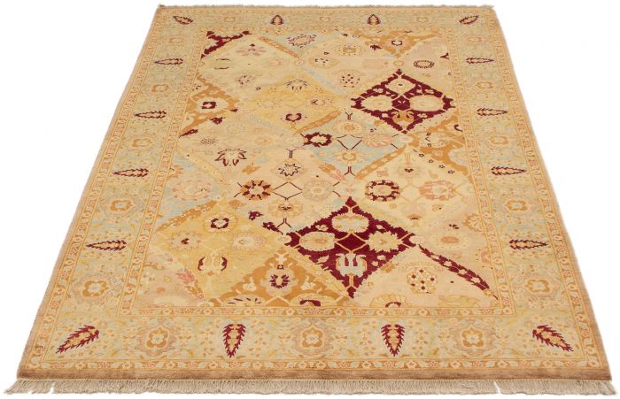 Pakistani Peshawar Oushak 6'3" x 9'0" Hand-knotted Wool Rug 