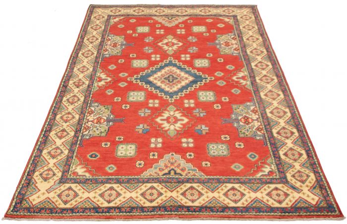 Afghan Finest Ghazni 6'3" x 9'8" Hand-knotted Wool Rug 