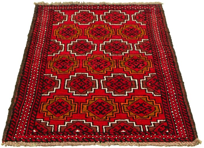 Afghan Akhjah 3'6" x 5'9" Hand-knotted Wool Rug 