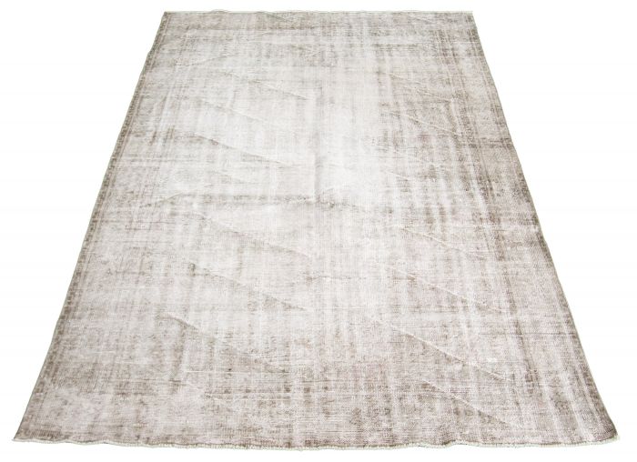 Turkish Antalya Vintage 6'3" x 9'4" Hand-knotted Wool Rug 