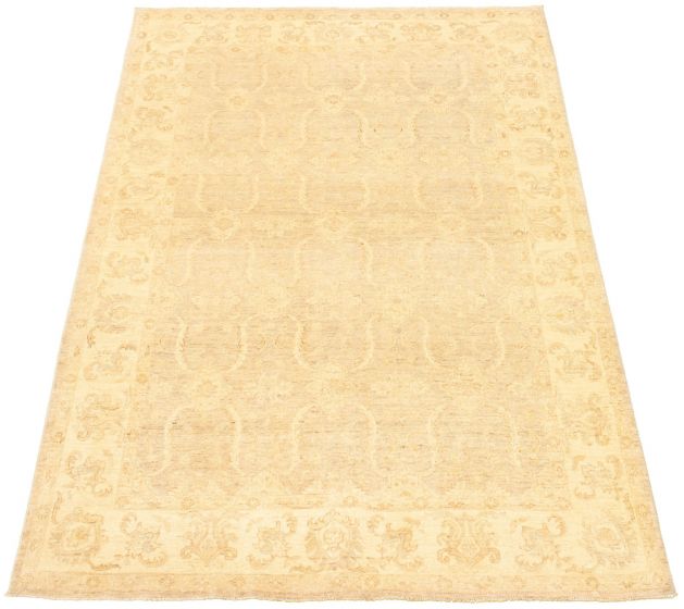 Pakistani Peshawar Oushak 6'2" x 9'1" Hand-knotted Wool Rug 