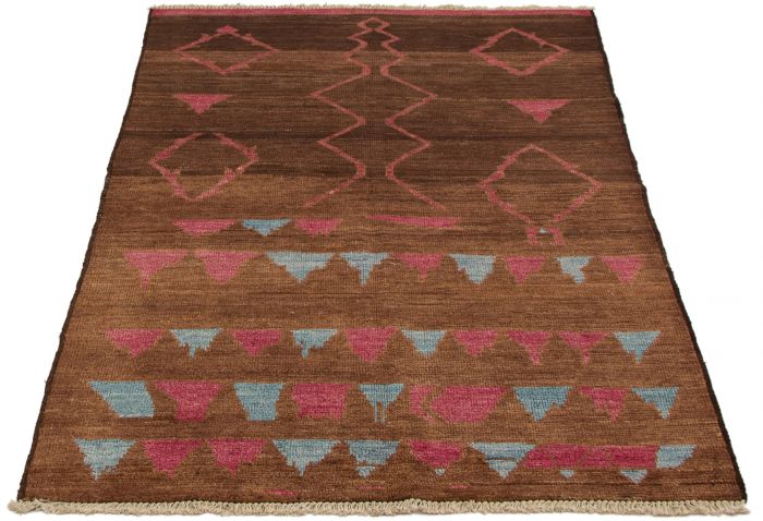 Indian Tangier 5'0" x 8'0" Hand-knotted Wool Rug 
