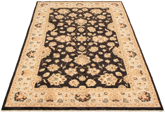Indian Chobi Twisted 6'0" x 9'9" Hand-knotted Wool Rug 