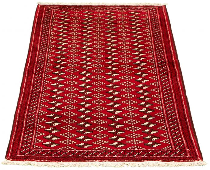 Afghan Akhjah 3'7" x 6'9" Hand-knotted Wool Rug 