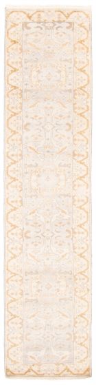 Indian Royal Oushak 2'6" x 11'8" Hand-knotted Wool Rug 