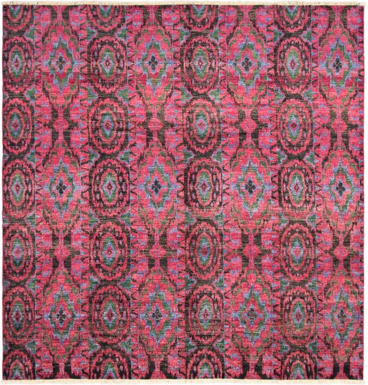 Indian Shalimar 11'6" x 11'9" Hand-knotted Wool Rug 