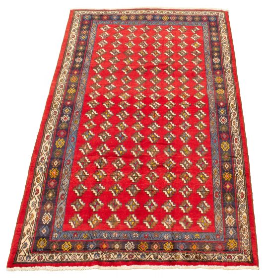 Persian Style 5'4" x 7'5" Hand-knotted Wool Rug 